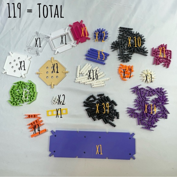 K’nex Model Building Random Rod & Connectors 119 Pieces - Picture 2 of 5